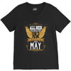 All Men Are Created Equal But Only The Best Are Born In May V-Neck Tee