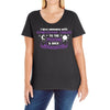 I Love Someone with Gynecologic Cancer to The Moon and Back Ladies Curvy T-Shirt