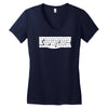 space bar  funny astronaut gravity universe planet ship rocket Women's V-Neck T-Shirt