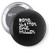 bono clayton edge mullen Pin-back button