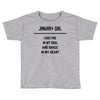 January Girl Toddler T-shirt