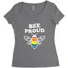 Bee proud Women's Triblend Scoop T-shirt