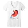 stomach cancer awareness Women's V-Neck T-Shirt