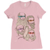 shh, the rat is our patron Ladies Fitted T-Shirt