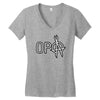opa logo Women's V-Neck T-Shirt