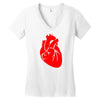 heart Women's V-Neck T-Shirt