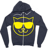 cat cool Zipper Hoodie
