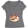 Baby Fox Belly Women's Triblend Scoop T-shirt