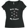 rolling with the homies Women's Triblend Scoop T-shirt
