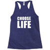 choose life wham retro 80s Racerback Tank