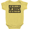 my biceps Baby Onesie