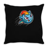 rainbow soccer Throw Pillow