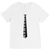 piano tie V-Neck Tee