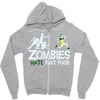 zombies hate fast food Zipper Hoodie