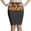 new rocky balboa stallone dark blue logo movie Pencil Skirts