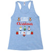 first grade christmas crew Racerback Tank