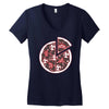 pizza1 Women's V-Neck T-Shirt
