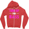 turn up the bass Zipper Hoodie