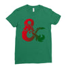 dungeons dragons logo Ladies Fitted T-Shirt