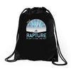 visit rapture Drawstring Bags