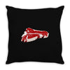 piece of meat Throw Pillow