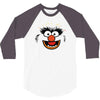 animal face 3/4 Sleeve Shirt