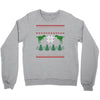 ugly dinosaur christmas Crewneck Sweatshirt