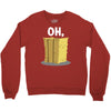 oh hay oh hey girl boy funny pun Crewneck Sweatshirt