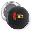 all you need is love best Pin-back button