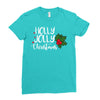 holly jolly christmas Ladies Fitted T-Shirt