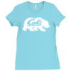 cali bear Ladies Fitted T-Shirt