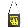 pretty fly for a jedi Adjustable Strap Totes