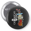 volcano head Pin-back button