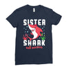 sister shark doo doo doo family matching Ladies Fitted T-Shirt