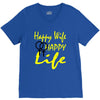 happy wife happy life V-Neck Tee