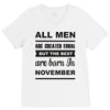 all men are created equal november V-Neck Tee