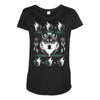 merry wolfmas Maternity Scoop Neck T-shirt