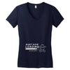 baby now loading funny ladies Women's V-Neck T-Shirt