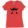 panda gun Ladies Fitted T-Shirt