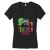 teacher saurus Women's V-Neck T-Shirt