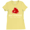 meat is murder tasty tasty murder Ladies Fitted T-Shirt