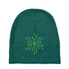 snowflake geek usb green Baby Beanies