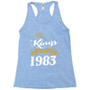 kings are born in 1983 Racerback Tank
