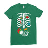 Christmas Skeleton mom and baby maternity Ladies Fitted T-Shirt