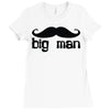 moustache Ladies Fitted T-Shirt