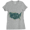 periodic table of the states Ladies Fitted T-Shirt