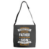 Super Cool Father Of A Freaking Awesome Son Adjustable Strap Totes