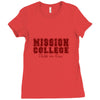 mission college maroon Ladies Fitted T-Shirt