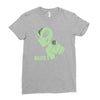 alien believe space sci fi ufo nerd Ladies Fitted T-Shirt
