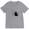 Halloween Cat V-Neck Tee